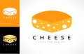 Cheese logo vector.