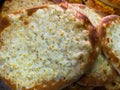 Cheese Manakish - Fla tbread topped with cheese. Traditional Ara Royalty Free Stock Photo