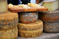 Cheese market in Florence, Italy Royalty Free Stock Photo