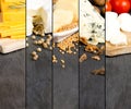 Cheese Mix Stripes Royalty Free Stock Photo