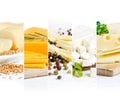 Cheese Mix Stripes Royalty Free Stock Photo