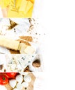 Cheese Mix Stripes Royalty Free Stock Photo