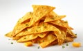 Cheese Nachos on a Clear Background