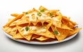 Cheese Nachos Isolated on a See-Through Surface