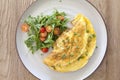 Cheese Omelet with a Salad