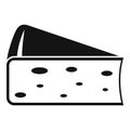 Cheese parmesan icon, simple style