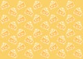 Cheese pattern in a sweet bright yellow color