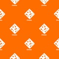 Cheese pattern vector orange