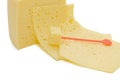 Cheese piece isolated