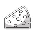 cheese piece isolated icon Royalty Free Stock Photo