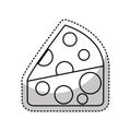 cheese piece isolated icon Royalty Free Stock Photo