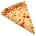 Cheese Pizza Slice isolated on white background Royalty Free Stock Photo