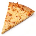 Cheese Pizza Slice isolated on white background Royalty Free Stock Photo