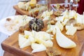 Cheese plate: Emmental, Camembert cheese, blue cheese