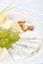 Cheese Plate with Honey Royalty Free Stock Photo