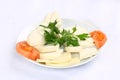 Cheese plate Royalty Free Stock Photo