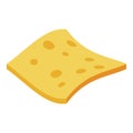 Cheese potato chips icon, isometric style Royalty Free Stock Photo