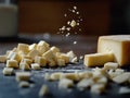 Cheese Production: A Visual Story Royalty Free Stock Photo