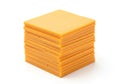 Cheese products. The image emphasizes symmetry and uniformity in the Royalty Free Stock Photo