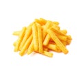 Cheese puff sticks isolated Royalty Free Stock Photo