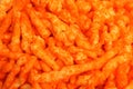 Cheese Puffs background Royalty Free Stock Photo