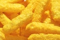 Cheese puffs, Colorful Cheetos. Close up shot of Cheese puffs Royalty Free Stock Photo