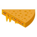 Cheese quesadilla icon isometric vector. Meet healthy Royalty Free Stock Photo
