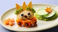 Cheese Rabbit Food Plate For 10-month-old Baby
