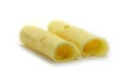 Cheese rolls on white Royalty Free Stock Photo