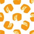 cheese round piece dairy france food pattern