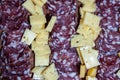 cheese and salami, delicatessen from Argentina Royalty Free Stock Photo