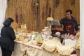 Cheese and salami stall,  Sagrada della Mostarda e dell Fico dÃ¢â¬â¢India, C Royalty Free Stock Photo