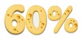 Cheese sale numbers banner Royalty Free Stock Photo