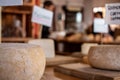 Cheese shop of San Antonio de las Minas, fine dinning and diairy products Royalty Free Stock Photo