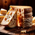 Cheese, Slice of fresh gourmet cheese, dairy milk food