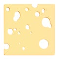 Cheese Slice Square Royalty Free Stock Photo