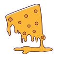 cheese sliced melted food