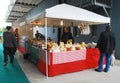 Cheese Stall at Pollice Verde Royalty Free Stock Photo