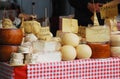 Cheese Stall at Pollice Verde Royalty Free Stock Photo