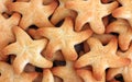 Cheese Star Crackers up Close Royalty Free Stock Photo