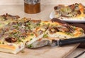 Cheese Steak Pizza Royalty Free Stock Photo