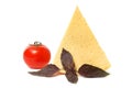 Cheese, tomato and basil Royalty Free Stock Photo