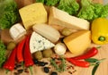 Cheese varieties Royalty Free Stock Photo