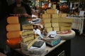 Cheese vendor at the Borough Market in London, Uk