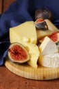 Cheeseboard with figs