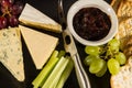 Cheeseboard for sharing Royalty Free Stock Photo