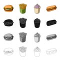 Cheeseburger, bun, flour and other web icon in cartoon style.Cafe, fast ,food icons in set collection.