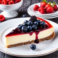 cheesecake with berries