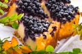 Cheesecake blueberries