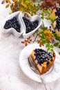 Cheesecake blueberries